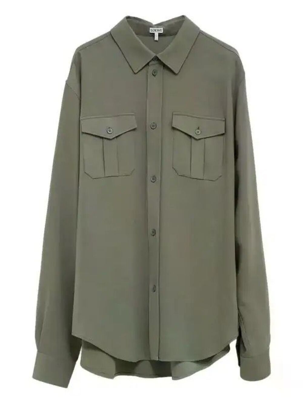 Loewe Khaki Green Button-Up shirt new with tags $1200